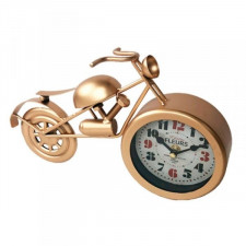 Stolné hodiny Versa Złoty Motocykl Metal (5,5 x 17 x 31 cm)