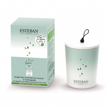 
Świeca zapachowa (180 g) Pur Lin + ceramiczna przykrywka Esteban
