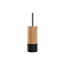 Szczotka toaletowa DKD Home Decor Czarny Naturalny Bambus 10 x 10 x 36,8 cm
