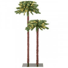 sztuczne palmy z lampkami led 107 i 152,5 cm