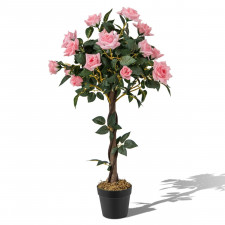 Sztuczny krzew różany o wysokości 93 cm