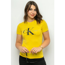 
T-shirt damski Calvin Klein Jeans ZW0ZW02075 żółty
