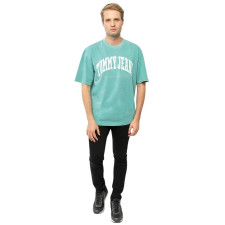 
T-shirt męski Tommy Jeans DM0DM12856 CTE CREST zielony
