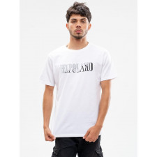 t-shirt z nadrukiem męski biały el polako double layer