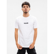 t-shirt z nadrukiem męski biały el polako small classic