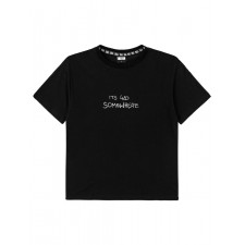 t-shirt z nadrukiem męski czarny ssg 4:20 statemant