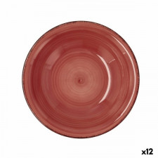 Talerz głęboki Quid Vita Ceramika Czerwony (ø 21,5 cm) (12 Sztuk)