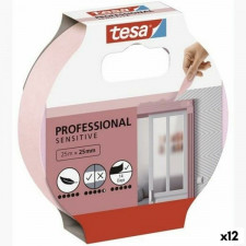 Taśma przylepna TESA Professional Sensitive Malarz Różowy 12 Sztuk (25 mm x 50 m)