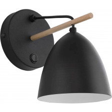 tk lighting aida black 2572 lampa ścienna kinkiet metalowy 1x60w czarny