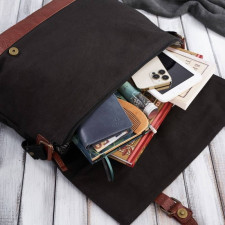 torba męska na laptop paolo peruzzi e-09-mc c. brązowy + czarny