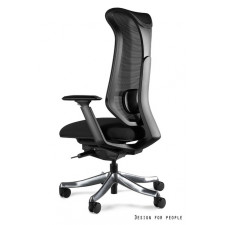 UNIQUE fotel biurowy Focus czarny / szary tkanina --- OFICJALNY SKLEP Unique