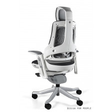 UNIQUE Fotel biurowy WAU biały, skóra naturalna różne kolory (W-609-W-FL) --- OFICJALNY SKLEP Unique