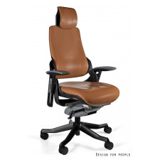 UNIQUE Fotel biurowy WAU czarny, skóra naturalna różne kolory (W-609-B-FL) --- OFICJALNY SKLEP Uniqu