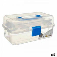 Uniwersalne pudełko Niebieski Przezroczysty Plastikowy 27 x 13,5 x 16 cm (12 Sztuk)