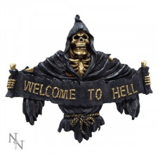 Welcome to Hell - zawieszka ze szkieletem