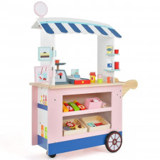 Wózek sklep zabawkowy dla dzieci z akcesoriami