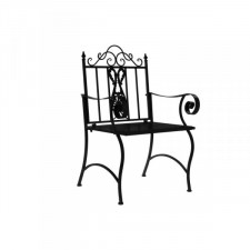 Záhradná stolička DKD Home Decor Czarny Metal (63,5 x 52 x 98 cm)