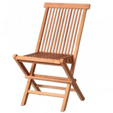 Záhradná stolička Kayla 46,5 x 56 x 90 cm Naturalny drewno tekowe