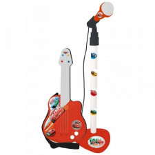Zabawka Muzyczna Cars Mikrofon Gitara Dziecięca Czerwony