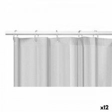 Zasłona prysznicowa Szary Polietylen EVA 180 x 180 cm (12 Sztuk)