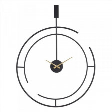 Zegar Ścienny 60 x 5 x 76 cm Czarny Metal