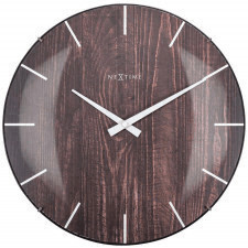 
zegar ścienny (brązowy) edge wood dome nextime
