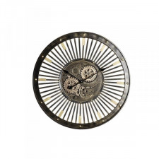 Zegar Ścienny DKD Home Decor Czarny Złoty Żelazo Vintage 65 x 6,7 x 65 cm