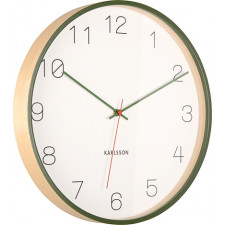 Zegar ścienny Joy biało-zielony
