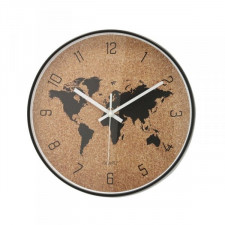 Zegar Ścienny Quid Mapa Świata Plastikowy (30 cm)
