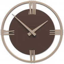 zegar ścienny rzymskie cyfry sirio38 calleadesign czekoladowy (10-031-69)