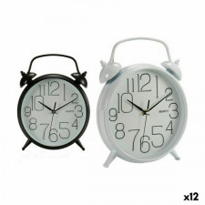 Zegar Ścienny Szkło Plastikowy 25,4 x 33,3 x 4,7 cm (12 Sztuk)