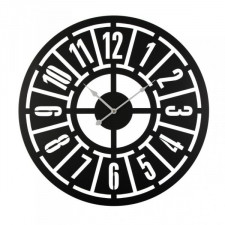 Zegar Ścienny Versa 18191475 Czarny Metal 60 x 60 x 5 cm