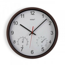 Zegar Ścienny Versa Brązowy Kwarc 30,5 x 4,3 x 30,5 cm
