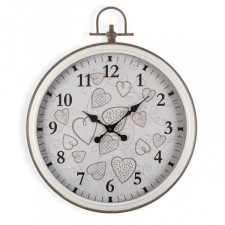 Zegar Ścienny Versa Cozy Serca Metal (5 x 73,5 x 60 cm)