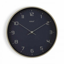 Zegar Ścienny Versa Niebieski Drewno PU (30,5 x 4,3 x 30,5 cm)
