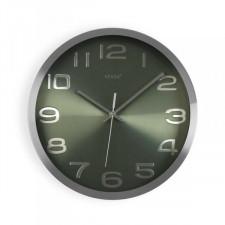 Zegar Ścienny Versa Srebrzysty Aluminium (4 x 30 x 30 cm)