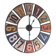 Zegar Ścienny Wielokolorowy Retro Metal (60 x 4,5 x 60 cm)
