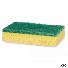 Zestaw czyścików Kolor Zielony Żółty Celulóza Włókno ścierne (10,5 X 6,7 X 2,5 cm) (26 Sztuk)