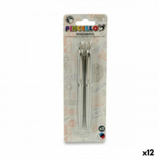 Zestaw długopisów 0,5 mm Srebrzysty Plastikowy (12 Sztuk)