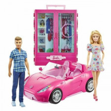 Zestaw Lalek Barbie GVK05 Figurki x 2 Samochód Szafa