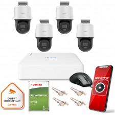 Zestaw monitoringu Hilook 4 kamer IP PTZ-N4MP 1TB dysk - Darmowa dostawa - Raty 0% - 38 sklepów w ca