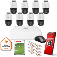 Zestaw monitoringu Hilook 8 kamer IP PTZ-N4MP 1TB dysk - Darmowa dostawa - Raty 0% - 38 sklepów w ca