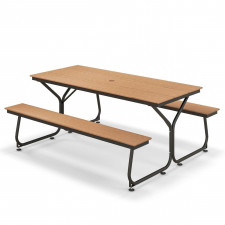 Zestaw piknikowy stół z 2 ławkami