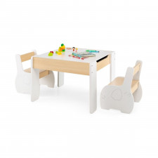 Zestaw stolik i krzesełka dziecięce ze zdejmowanym blatem