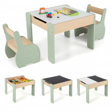 Zestaw stolik i krzesełka dziecięce ze zdejmowanym blatem