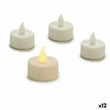 Zestaw świec LED Biały 4 x 4 x 3,7 cm (12 Sztuk)