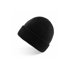 Zimowa czapka męska czapka typu beanie czarna od Paolo Peruzzi BR-03-BL
