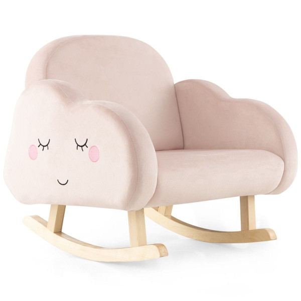 Fotel bujany dla dzieci z podłokietnikami w kształcie chmurki