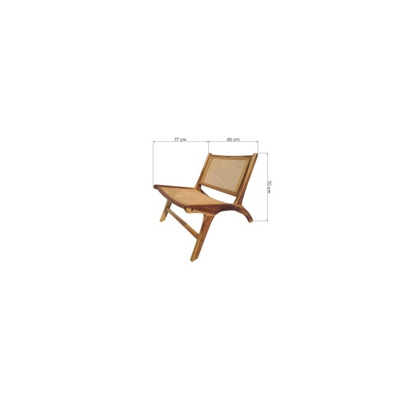 krzesło drewniane zuri naturalne, rattan/drewno tekowe, plecionka wiedeńska