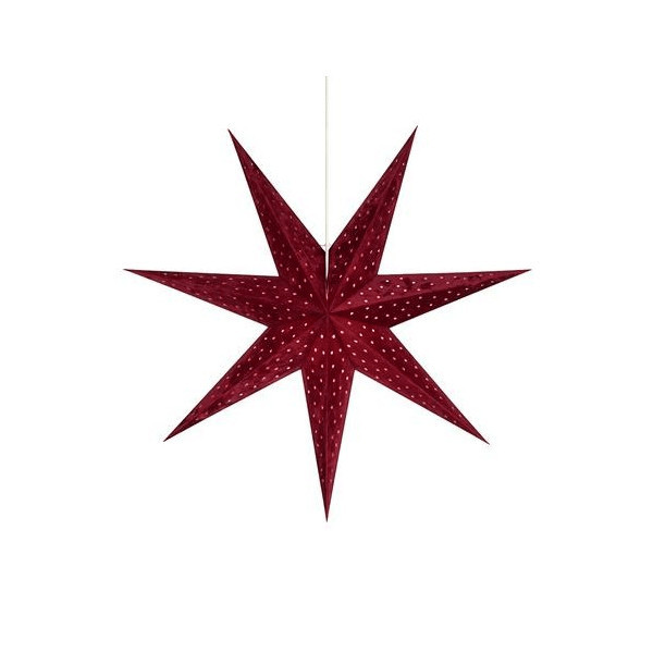markslojd lampa wisząca dekoracyjna świąteczna velours 75 705486 1x25w czerwony